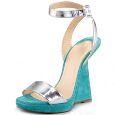 Pantofi cu platformă Christian Louboutin Djaldos Spechio Colorblock Caraibes Pantofi cu platformă Christian Louboutin Djaldos Spechio Colorblock Caraibes