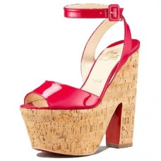 Pantofi cu platformă Christian Louboutin Super Dombasle 140mm roșii Pantofi cu platformă Christian Louboutin Super Dombasle 140mm roșii
