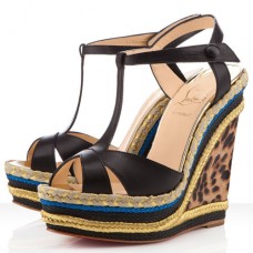 Pantofi cu platformă Christian Louboutin Trotolita 140mm negri