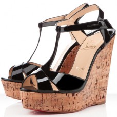 Pantofi cu platformă Christian Louboutin Marina Liege 140mm negri Pantofi cu platformă Christian Louboutin Marina Liege 140mm negri