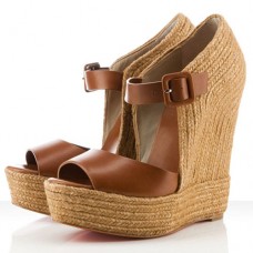 Pantofi cu platformă Christian Louboutin Praia Espadrile 140mm maro Pantofi cu platformă Christian Louboutin Praia Espadrile 140mm maro