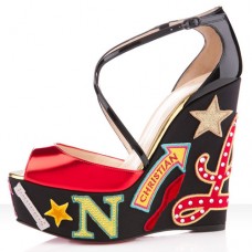 Pantofi cu platformă Christian Louboutin Loubi Zeppa 140mm roșii Pantofi cu platformă Christian Louboutin Loubi Zeppa 140mm roșii