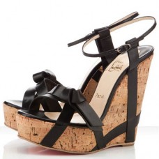 Pantofi cu platformă Christian Louboutin Miss Cristo 140mm negri
