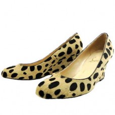Pantofi cu platformă Christian Louboutin Miss Boxe 80mm cu imprimeu leopard