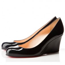Pantofi cu platformă Christian Louboutin Miss Boxe 80mm negri