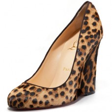 Pantofi cu platformă Christian Louboutin Ron Ron Zeppa 80mm cu imprimeu leopard Pantofi cu platformă Christian Louboutin Ron Ron Zeppa 80mm cu imprimeu leopard