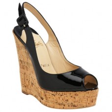 Pantofi cu platformă Christian Louboutin Uue Plume 140mm negri