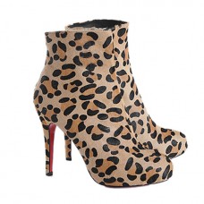 Ghete Christian Louboutin Alta Ariella 120mm cu imprimeu leopard Ghete Christian Louboutin Alta Ariella 120mm cu imprimeu leopard