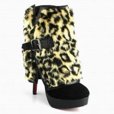Ghete Christian Louboutin Armony 140mm cu imprimeu leopard Ghete Christian Louboutin Armony 140mm cu imprimeu leopard