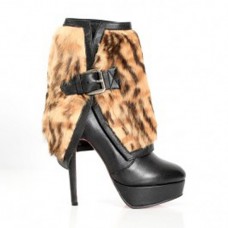 Ghete Christian Louboutin Armony 140mm cu imprimeu leopard Ghete Christian Louboutin Armony 140mm cu imprimeu leopard