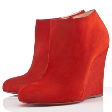 Ghete Christian Louboutin Belle Zeppa 100mm, roșii