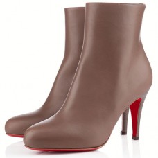 Ghete Christian Louboutin Bello 80mm, culoare taupe