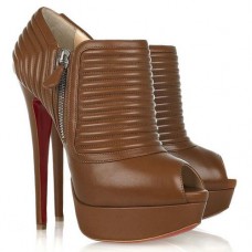 Ghete Christian Louboutin Futura 140mm maro Ghete Christian Louboutin Futura 140mm maro