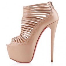 Ghete Christian Louboutin Zoulou 160mm, culoare nud Ghete Christian Louboutin Zoulou 160mm, culoare nud