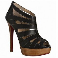 Ghete Christian Louboutin Pique Cire 140mm negre Ghete Christian Louboutin Pique Cire 140mm negre