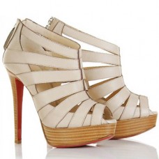 Ghete Christian Louboutin Pique Cire 140mm bej Ghete Christian Louboutin Pique Cire 140mm bej