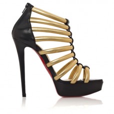 Ghete Christian Louboutin Romaine 140mm, aurii