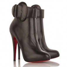 Ghete Christian Louboutin Trottinette 140mm, culoare ciocolată