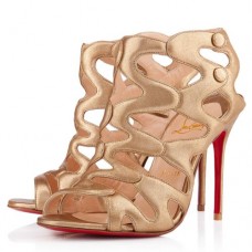 Ghete Christian Louboutin Valonana 100mm, aurii