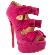 Ghete Christian Louboutin Madame Butterfly 140mm roz Ghete Christian Louboutin Madame Butterfly 140mm roz