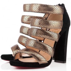 Ghete Christian Louboutin Mehari 120mm, aurii Ghete Christian Louboutin Mehari 120mm, aurii