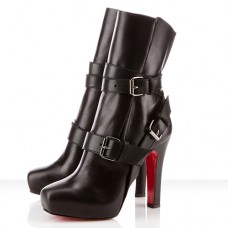 Ghete Christian Louboutin Guerriere 120mm negre