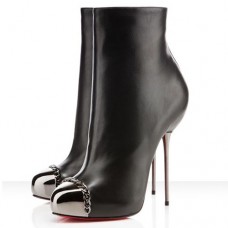 Ghete Christian Louboutin Metaliboot 120mm negre