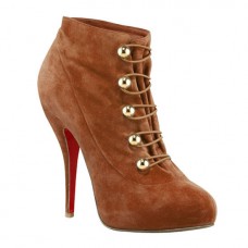 Ghete Christian Louboutin Fifre Corset 120mm maro Ghete Christian Louboutin Fifre Corset 120mm maro