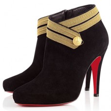 Ghete Christian Louboutin Marychal 100mm cu imprimeu leopard Ghete Christian Louboutin Marychal 100mm cu imprimeu leopard