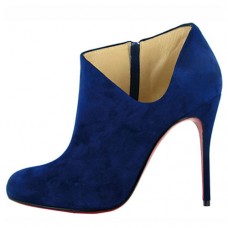 Ghete Christian Louboutin Lisse 100mm albastre Ghete Christian Louboutin Lisse 100mm albastre