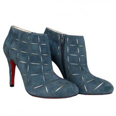 Ghete Christian Louboutin Globe 100mm albastre