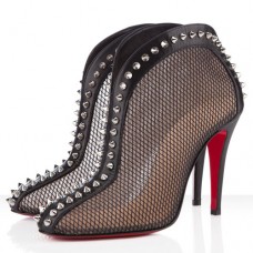 Ghete Christian Louboutin Bourriche 100mm negre Ghete Christian Louboutin Bourriche 100mm negre