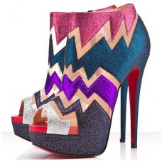 Ghete Christian Louboutin Ziggy 140mm, multicolore Ghete Christian Louboutin Ziggy 140mm, multicolore
