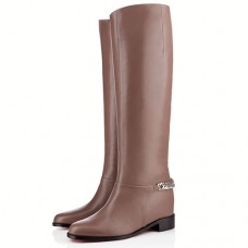 Cizme Christian Louboutin Cate 40mm Taupe