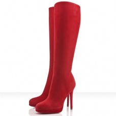 Cizme Christian Louboutin New Simple Botta 120mm roșii Cizme Christian Louboutin New Simple Botta 120mm roșii