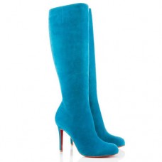 Cizme Christian Louboutin Simple Botta 100mm albastre Cizme Christian Louboutin Simple Botta 100mm albastre