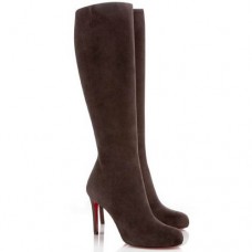 Cizme Christian Louboutin Simple Botta 100mm, culoare ciocolată Cizme Christian Louboutin Simple Botta 100mm, culoare ciocolată