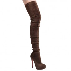 Cizme Christian Louboutin Gazolina 140mm maro