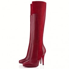 Cizme Christian Louboutin Ysa 100mm roșii Cizme Christian Louboutin Ysa 100mm roșii