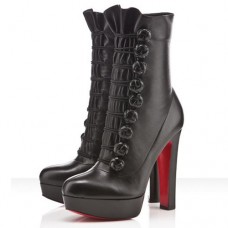Cizme Christian Louboutin Chasseresse 140mm negre