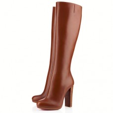 Cizme Christian Louboutin MiraBelle 120mm maro Cizme Christian Louboutin MiraBelle 120mm maro