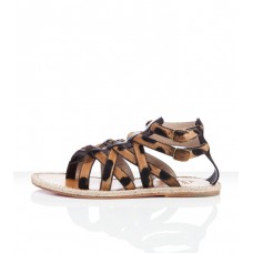 Sandale Christian Louboutin Hola Nina cu toc leopard