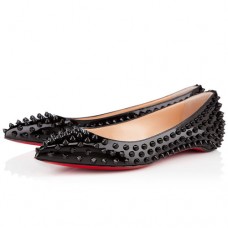 Balerini Christian Louboutin Pigalle cu crampoane, negri