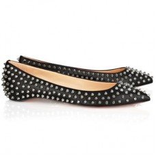Balerini Christian Louboutin Pigalle cu crampoane, negri Balerini Christian Louboutin Pigalle cu crampoane, negri