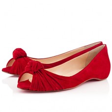 Balerini Christian Louboutin Turban Nappa Roșii Balerini Christian Louboutin Turban Nappa Roșii
