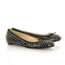 Balerini Christian Louboutin Big Kiss cu cuie, negri Balerini Christian Louboutin Big Kiss cu cuie, negri