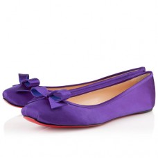 Christian Louboutin Boudoir Balerini din satin Parme Christian Louboutin Boudoir Balerini din satin Parme