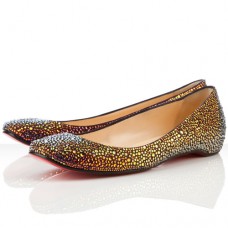 Balerini Christian Louboutin Gozul Strass Parme închis Balerini Christian Louboutin Gozul Strass Parme închis