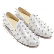 Mocasini Christian Louboutin Rollergirl albi