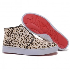 Teniși Christian Louboutin cu imprimeu de leopard, leopard